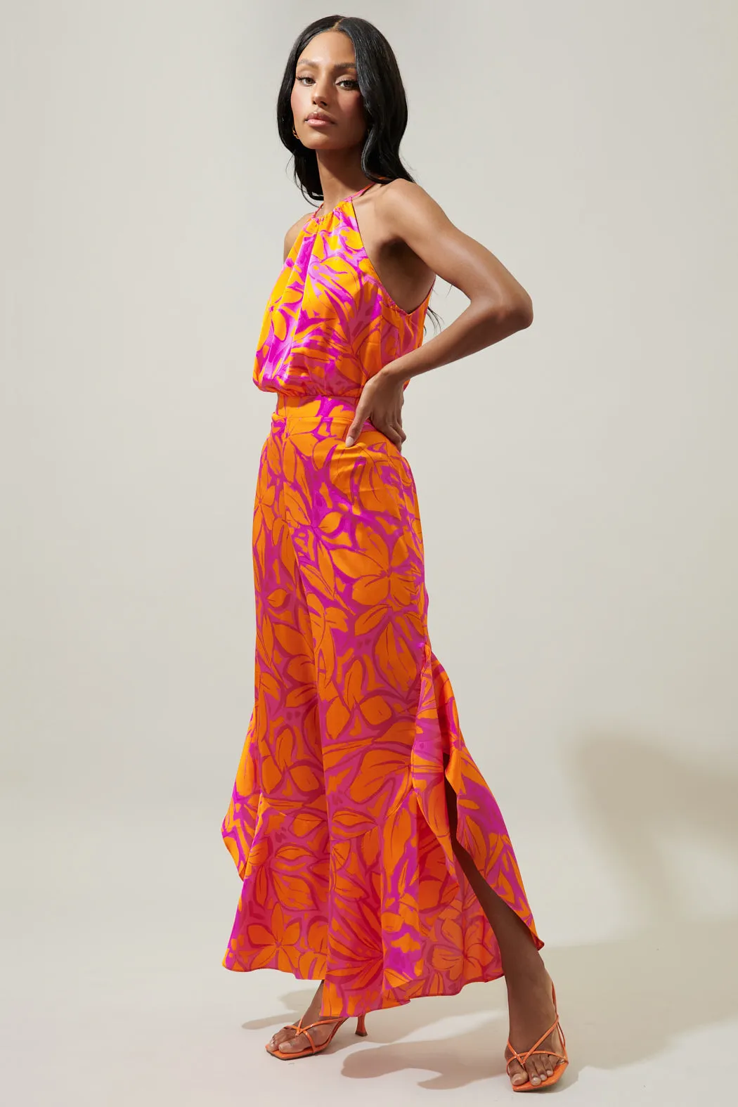 Sweet Chili Jules Trapeze Split Leg Jumpsuit sold by Sugarlips product image thumbnail 3