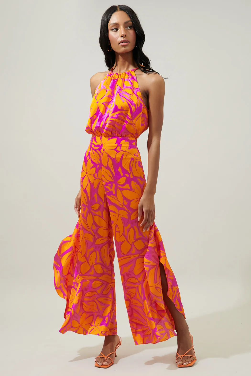 Sweet Chili Jules Trapeze Split Leg Jumpsuit sold by Sugarlips product image thumbnail 4