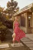 Rhiannon Bustier Floral Print Midi Dress sold by Sugarlips