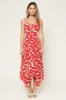 Rhiannon Bustier Floral Print Midi Dress sold by Sugarlips