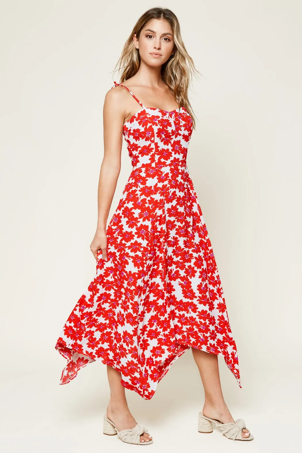 Rhiannon Bustier Floral Print Midi Dress sold by Sugarlips product image thumbnail 4