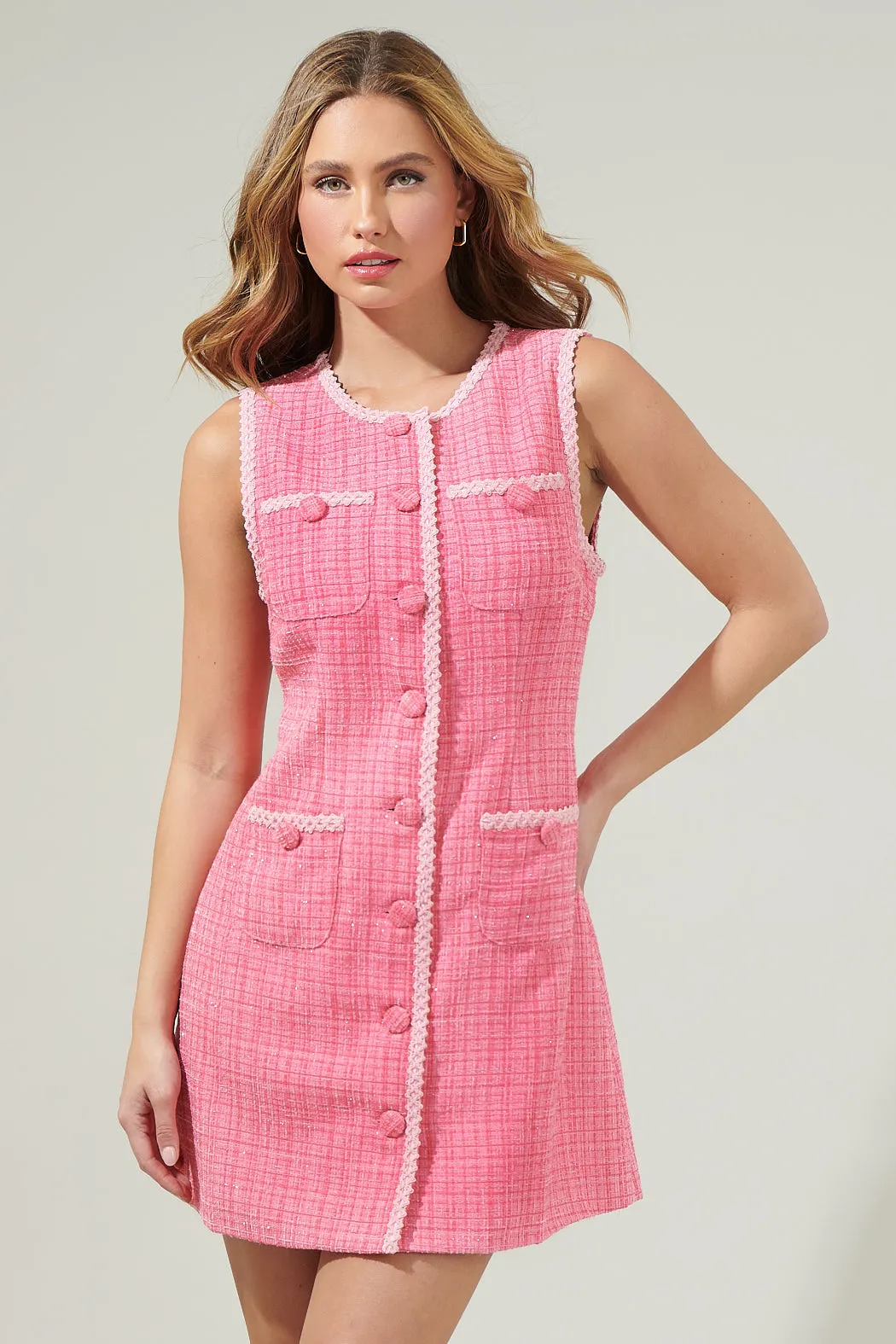 Elvia Tweed Mini Dress sold by Sugarlips product image thumbnail 2