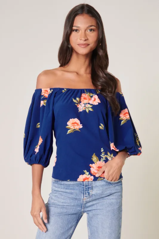 See You Soon Off The Shoulder Puff Sleeve Top sold by Sugarlips