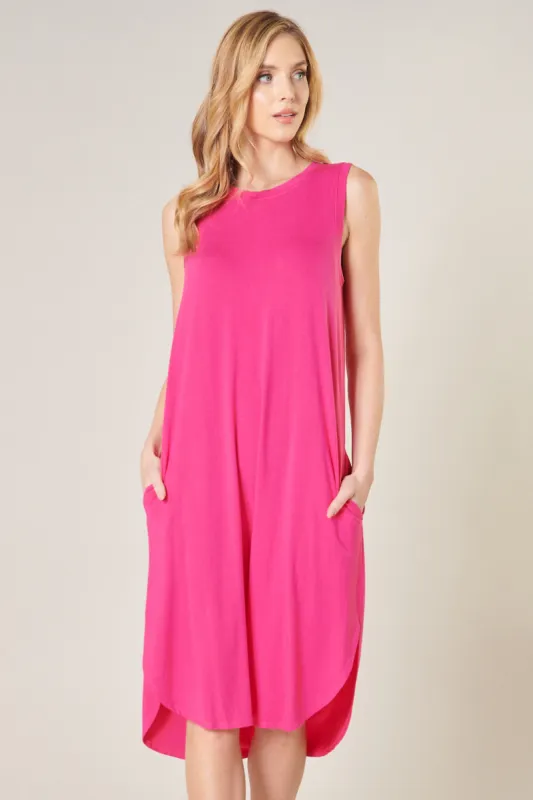 Gabbi Midi Shift Jersey Knit Dress sold by Sugarlips