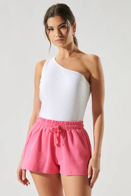 Brighter Days One Shoulder Ribbed Knit Top sold by Sugarlips