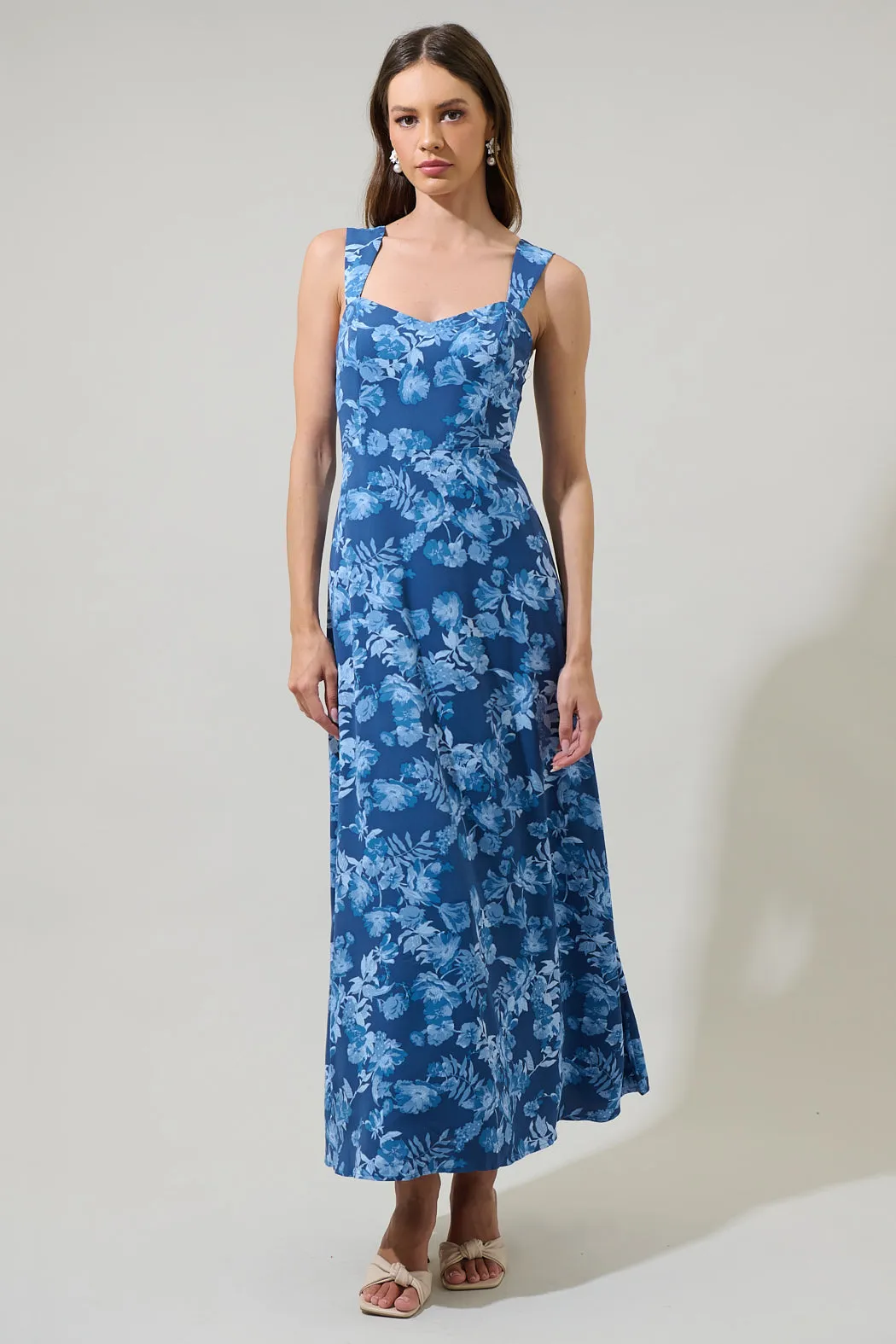 Bary Floral Smocked Maxi Dress sold by Sugarlips product image thumbnail 2