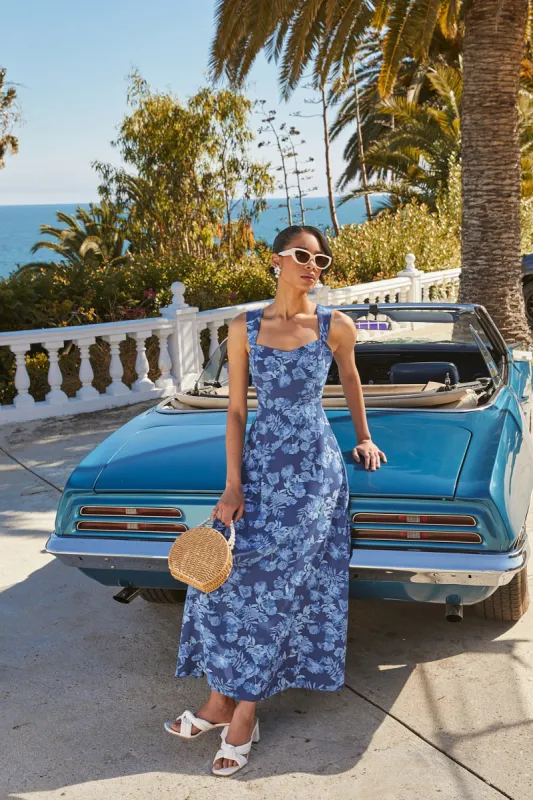 Bary Floral Smocked Maxi Dress made by Sugarlips