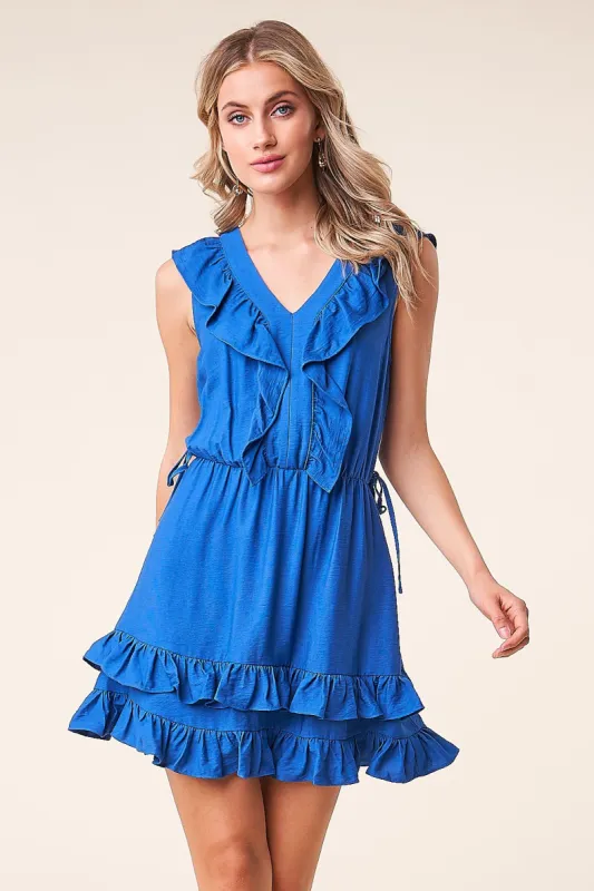 Nightshade Ruffle Mini Dress sold by Sugarlips