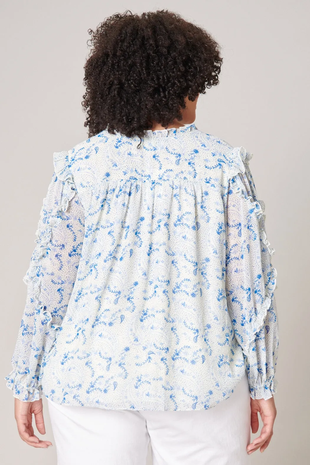 Corinna Paisley Raj Balloon Sleeve Blouse Curve sold by Sugarlips product image thumbnail 2