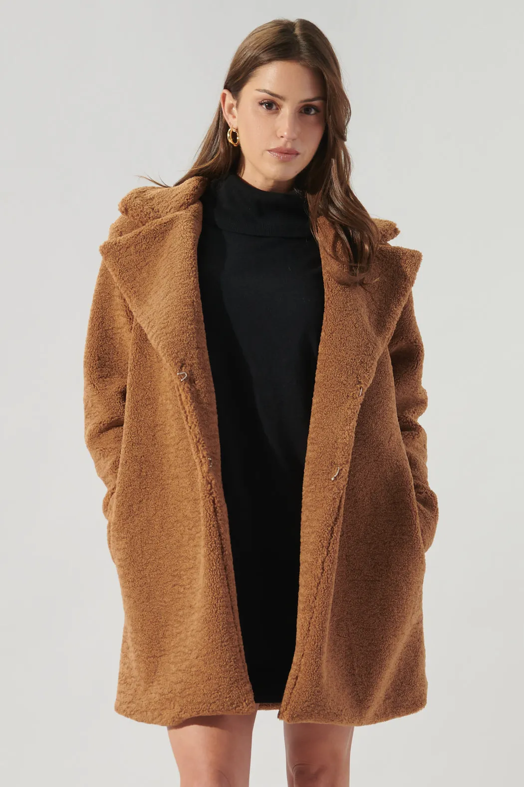 Casablanca Faux Sherpa Coat sold by Sugarlips