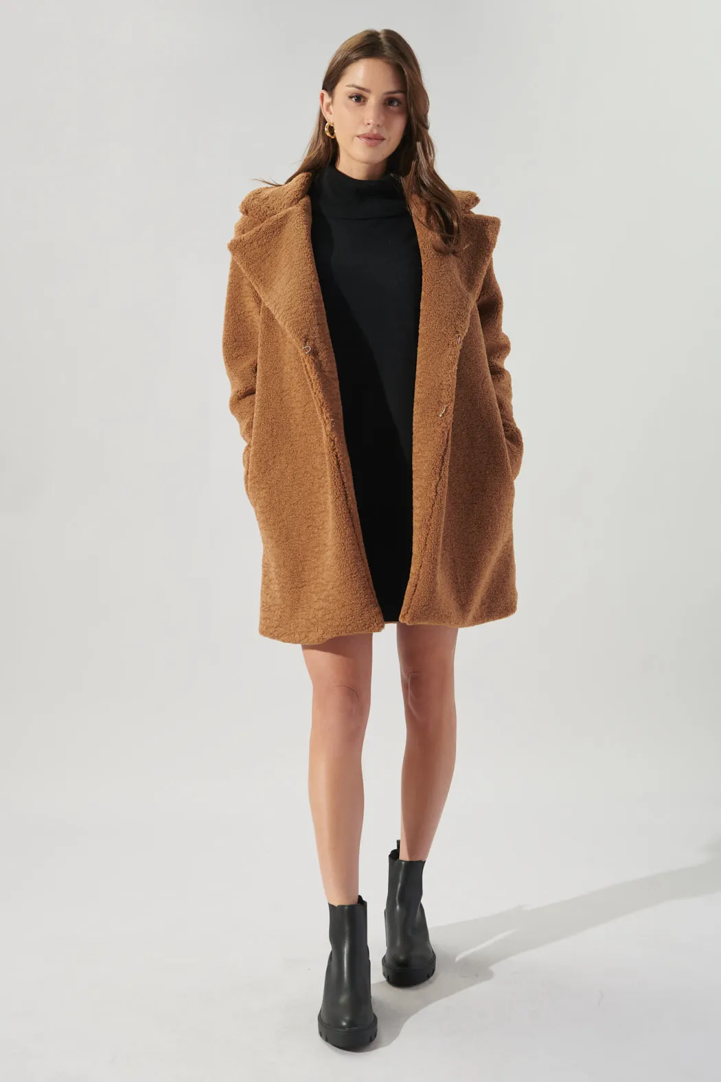 Casablanca Faux Sherpa Coat sold by Sugarlips product image thumbnail 5