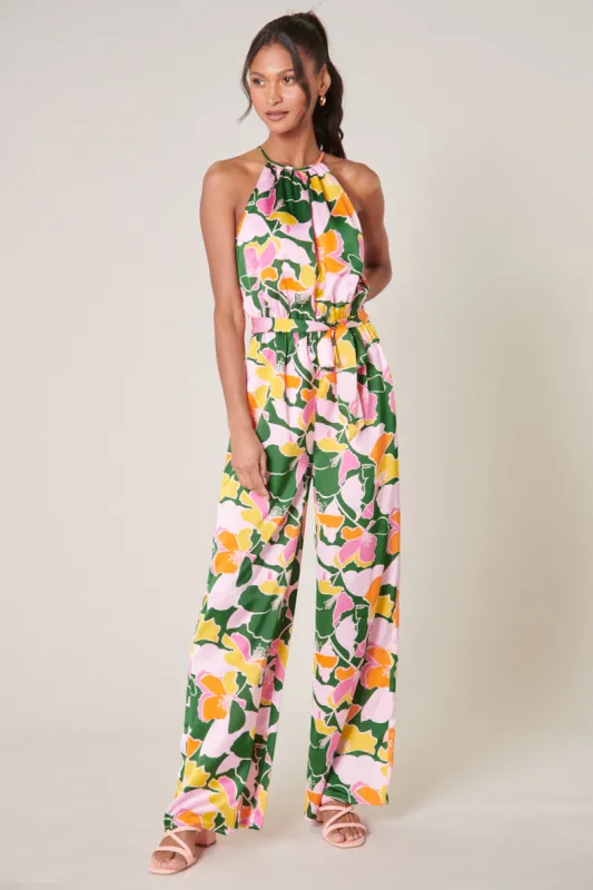 Melonade Lighthearted Satin Trapeze Jumpsuit sold by Sugarlips