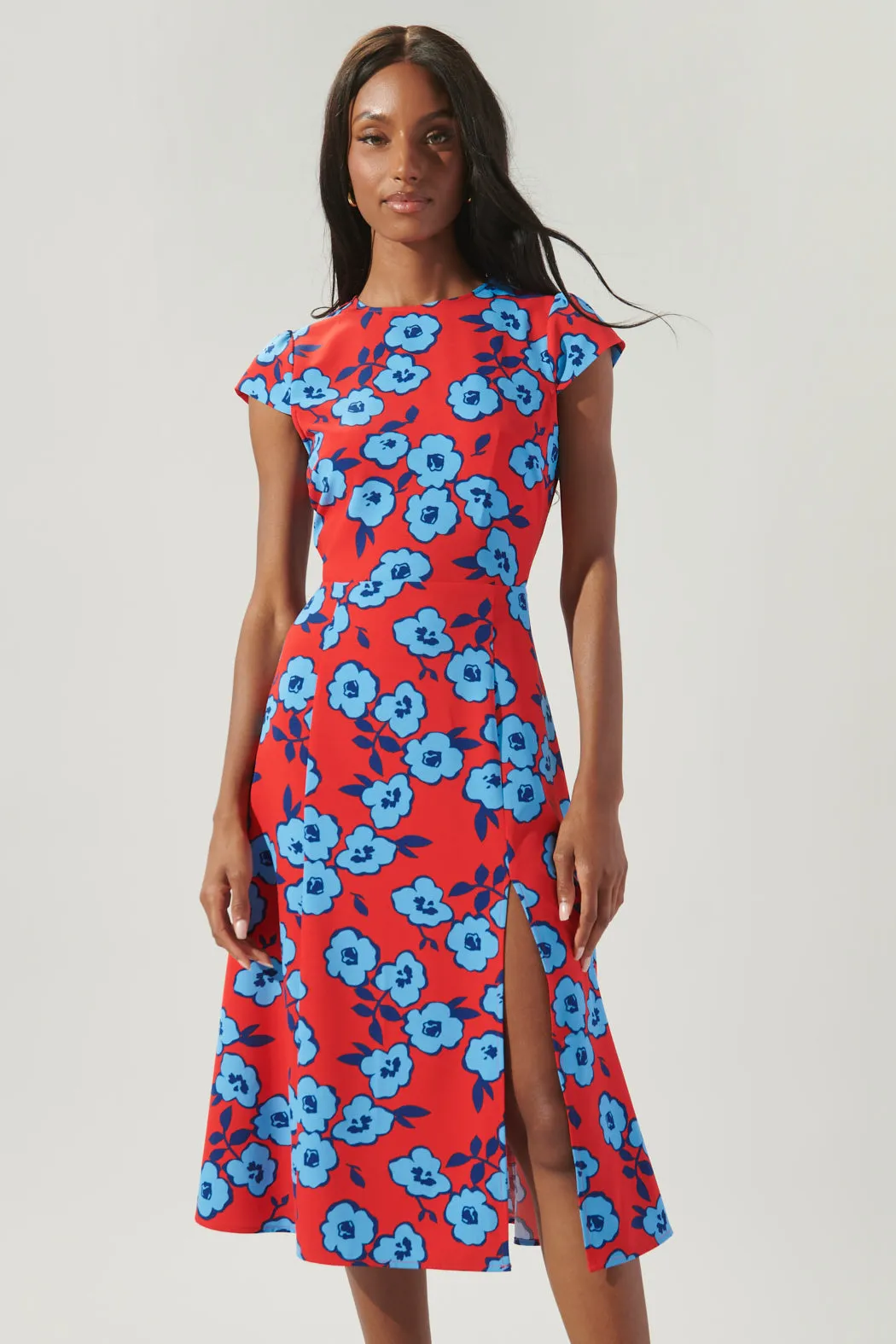 Mira Mar Floral Everbloom Cutout Midi Dress sold by Sugarlips product image thumbnail 3