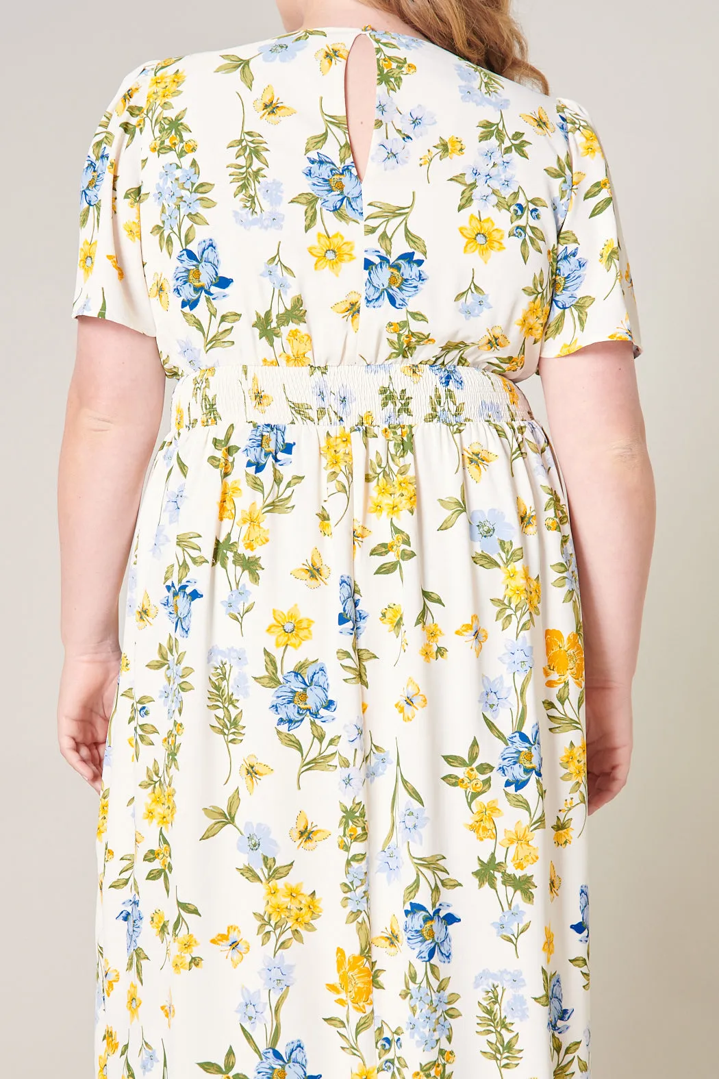 April Bloom Floral Midi Dress Curve sold by Sugarlips product image thumbnail 4