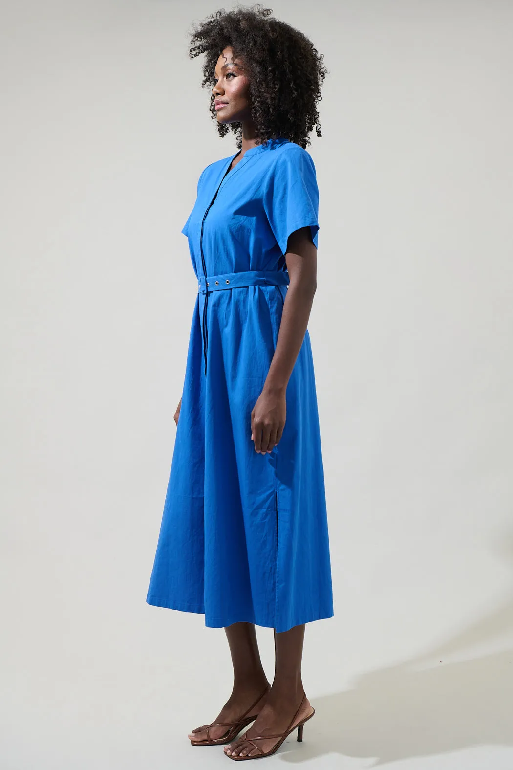 Amira Button Front Midi Dress sold by Sugarlips product image thumbnail 3