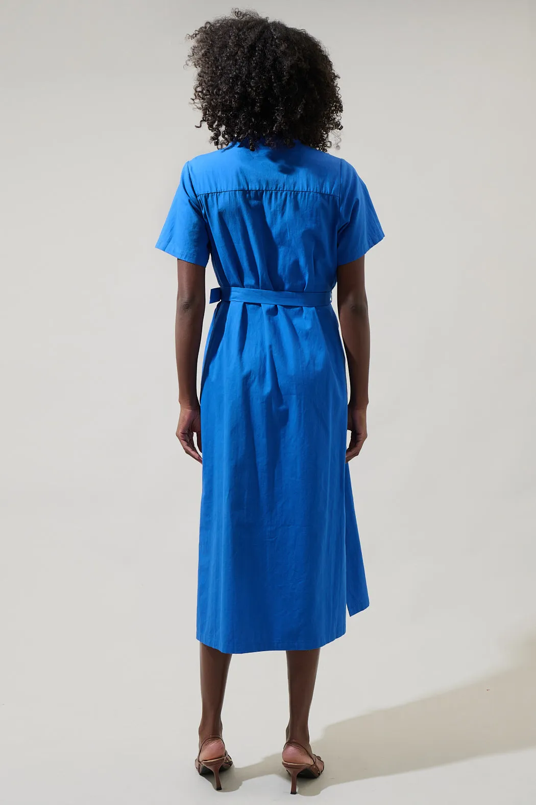 Amira Button Front Midi Dress sold by Sugarlips product image thumbnail 2