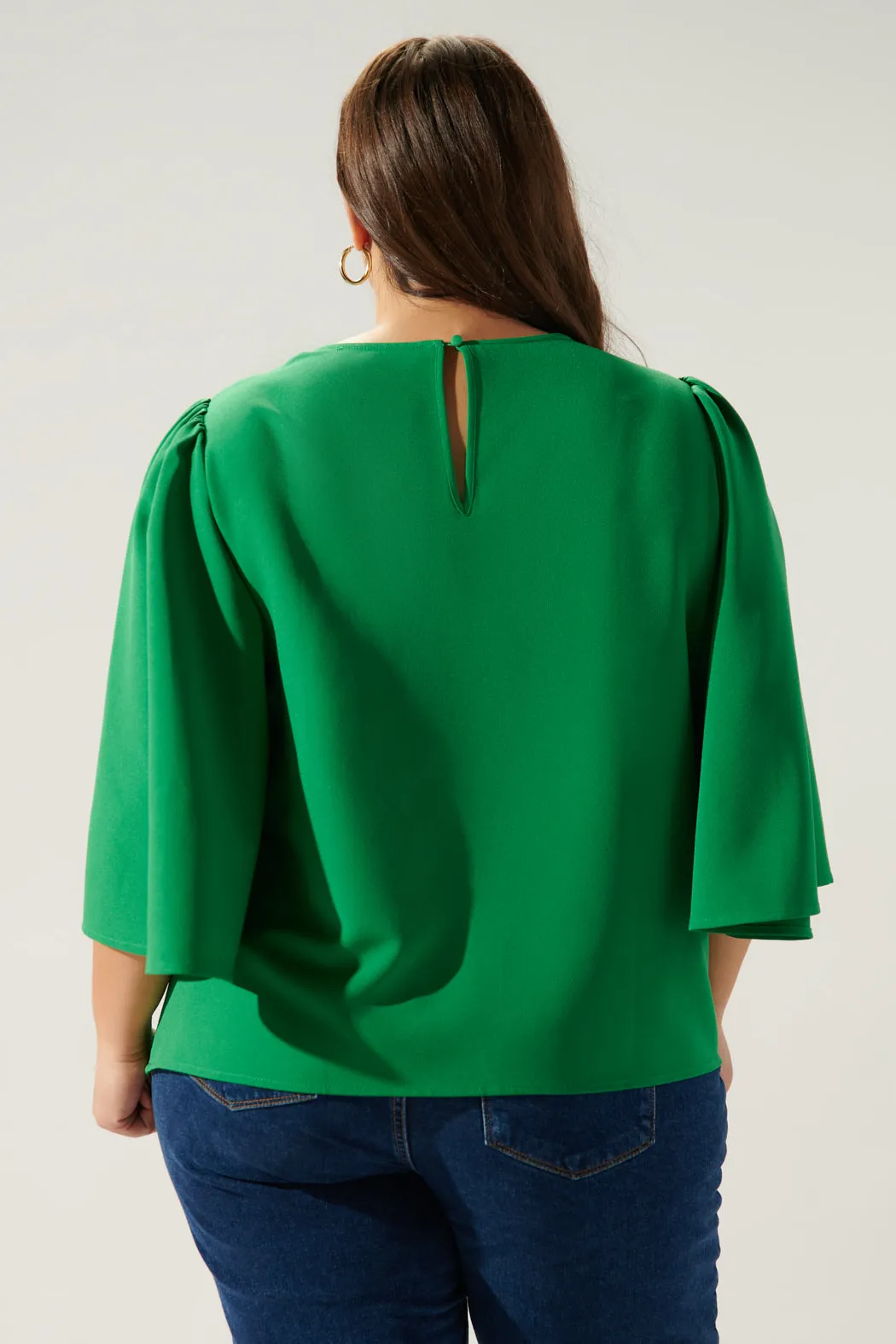 Lital Flutter Sleeve Top Curve sold by Sugarlips product image thumbnail 2