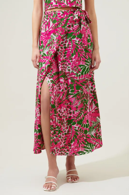 Cienega Floral Maxi Wrap Skirt sold by Sugarlips