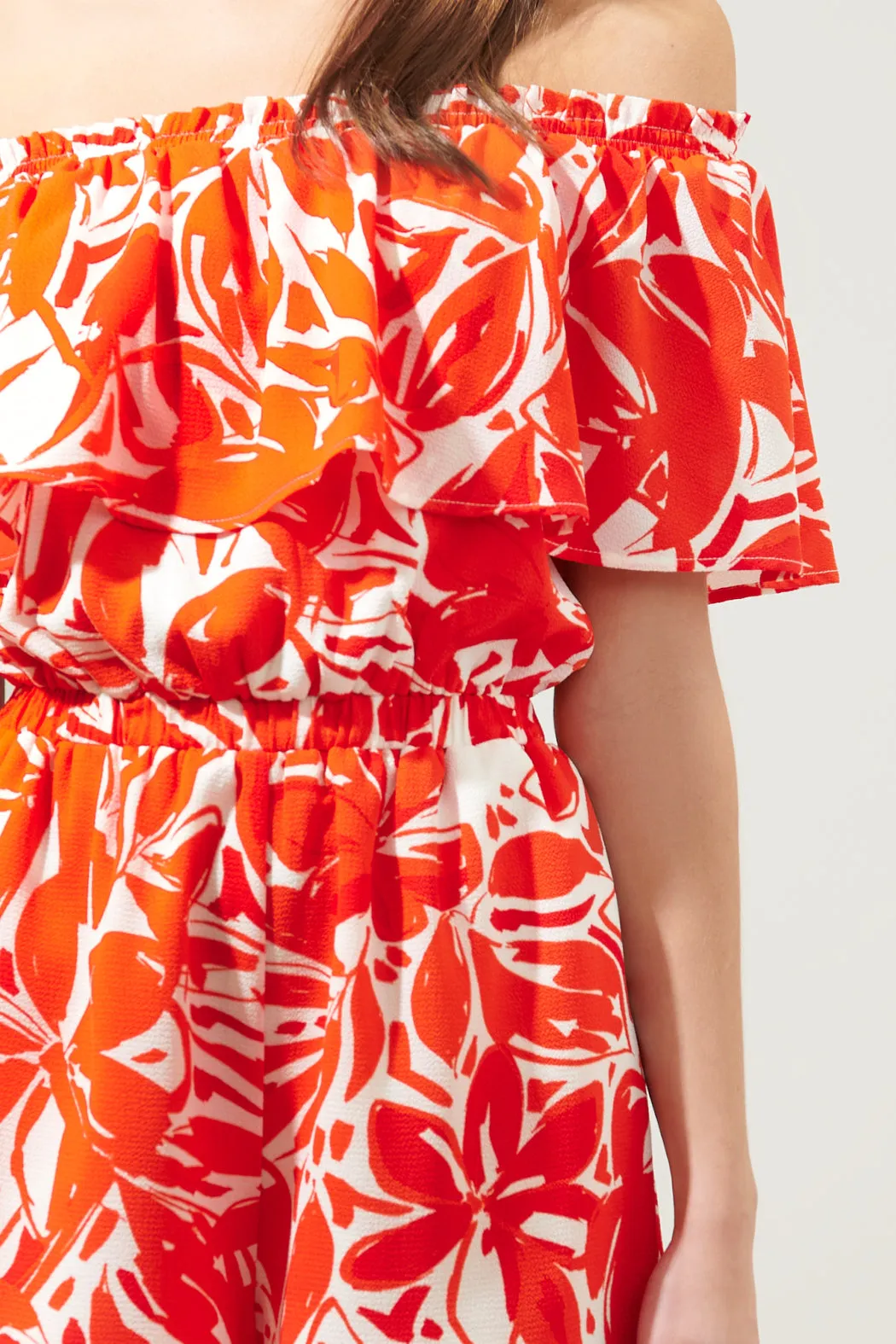 Sweet Chili Off the Shoulder Romper sold by Sugarlips product image thumbnail 5