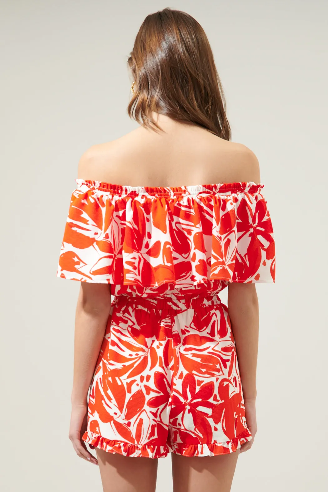 Sweet Chili Off the Shoulder Romper sold by Sugarlips product image thumbnail 2