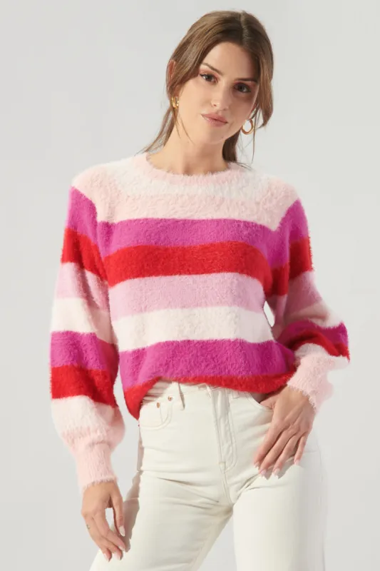 Jelly Stripe Eyelash Sweater sold by Sugarlips