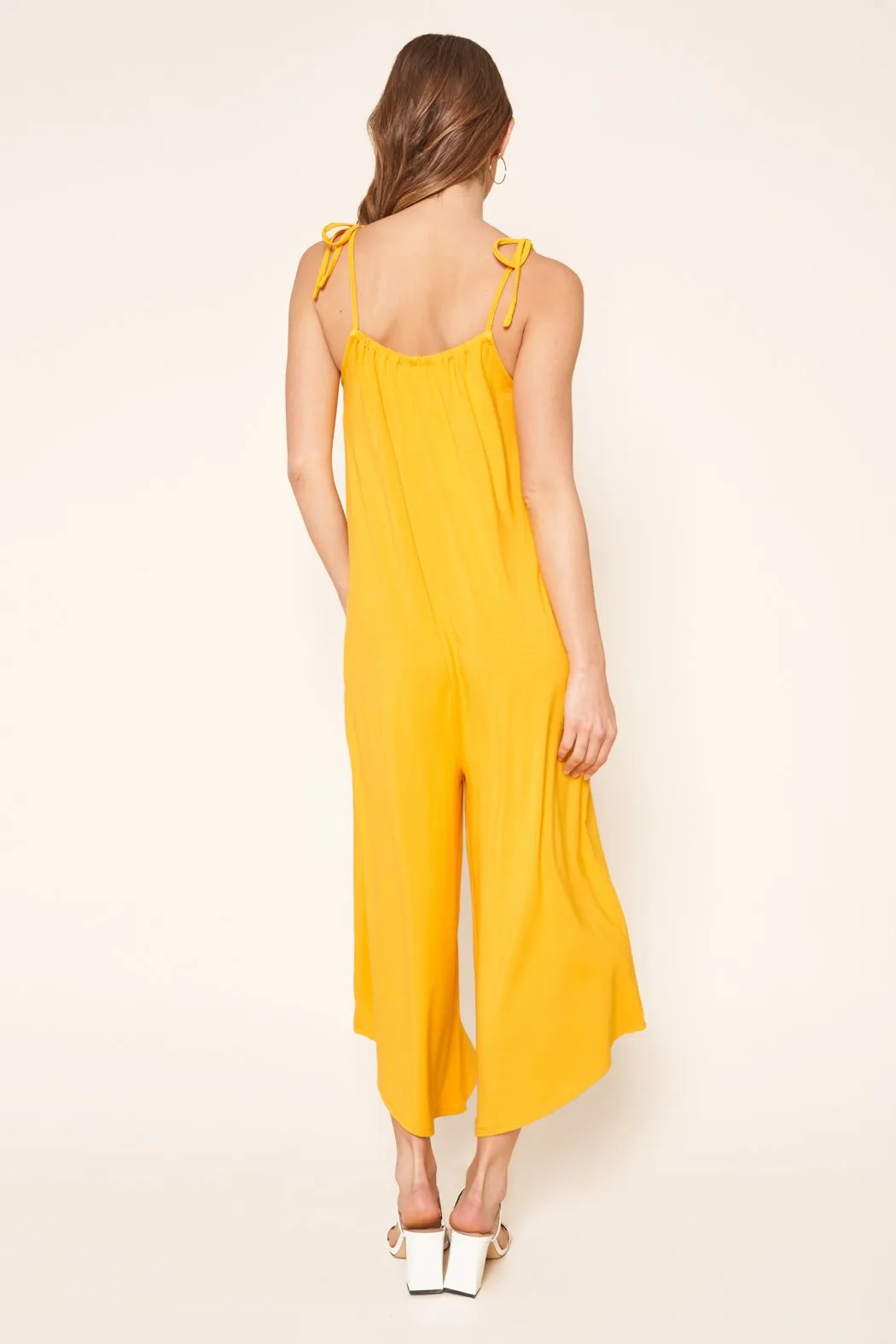 Florence Flowy Sleeveless Jersey Knit Jumpsuit sold by Sugarlips product image thumbnail 4