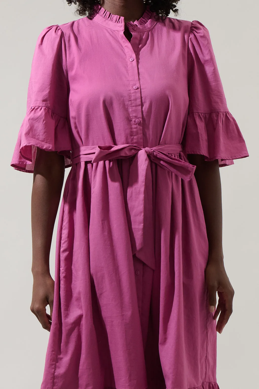 Maribella Button Down Midi Dress sold by Sugarlips product image thumbnail 4