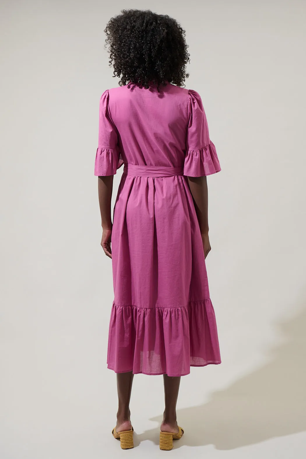 Maribella Button Down Midi Dress sold by Sugarlips product image thumbnail 2