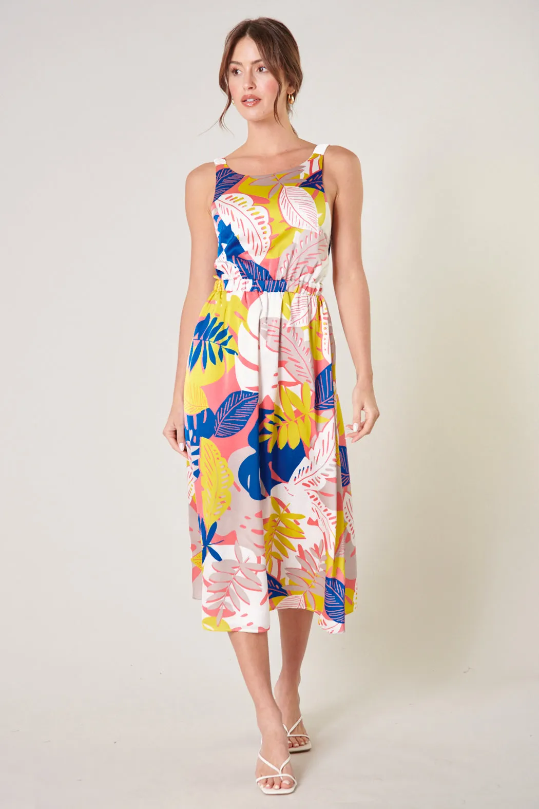 Tropical Paradise Open Back Midi Dress sold by Sugarlips product image thumbnail 3