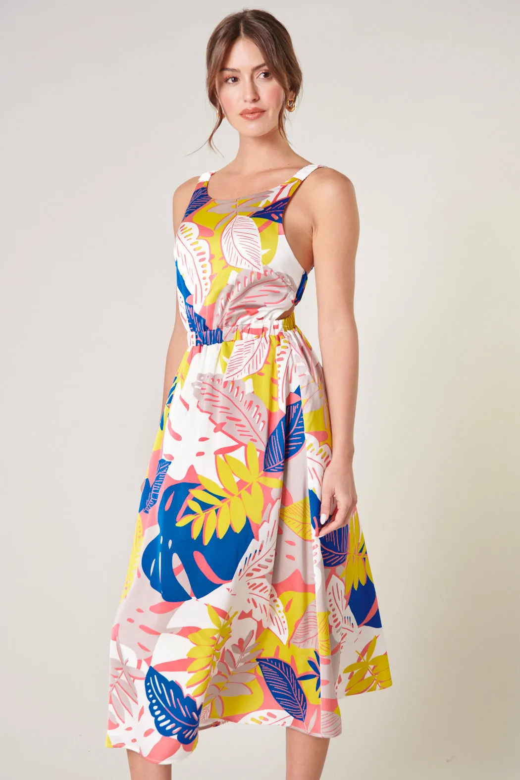 Tropical Paradise Open Back Midi Dress sold by Sugarlips product image thumbnail 5