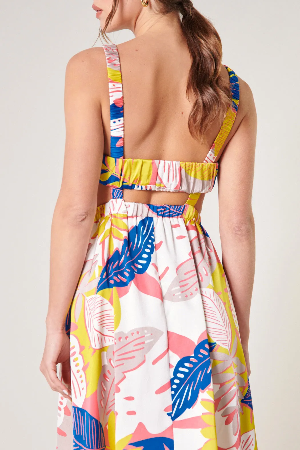 Tropical Paradise Open Back Midi Dress sold by Sugarlips product image thumbnail 2
