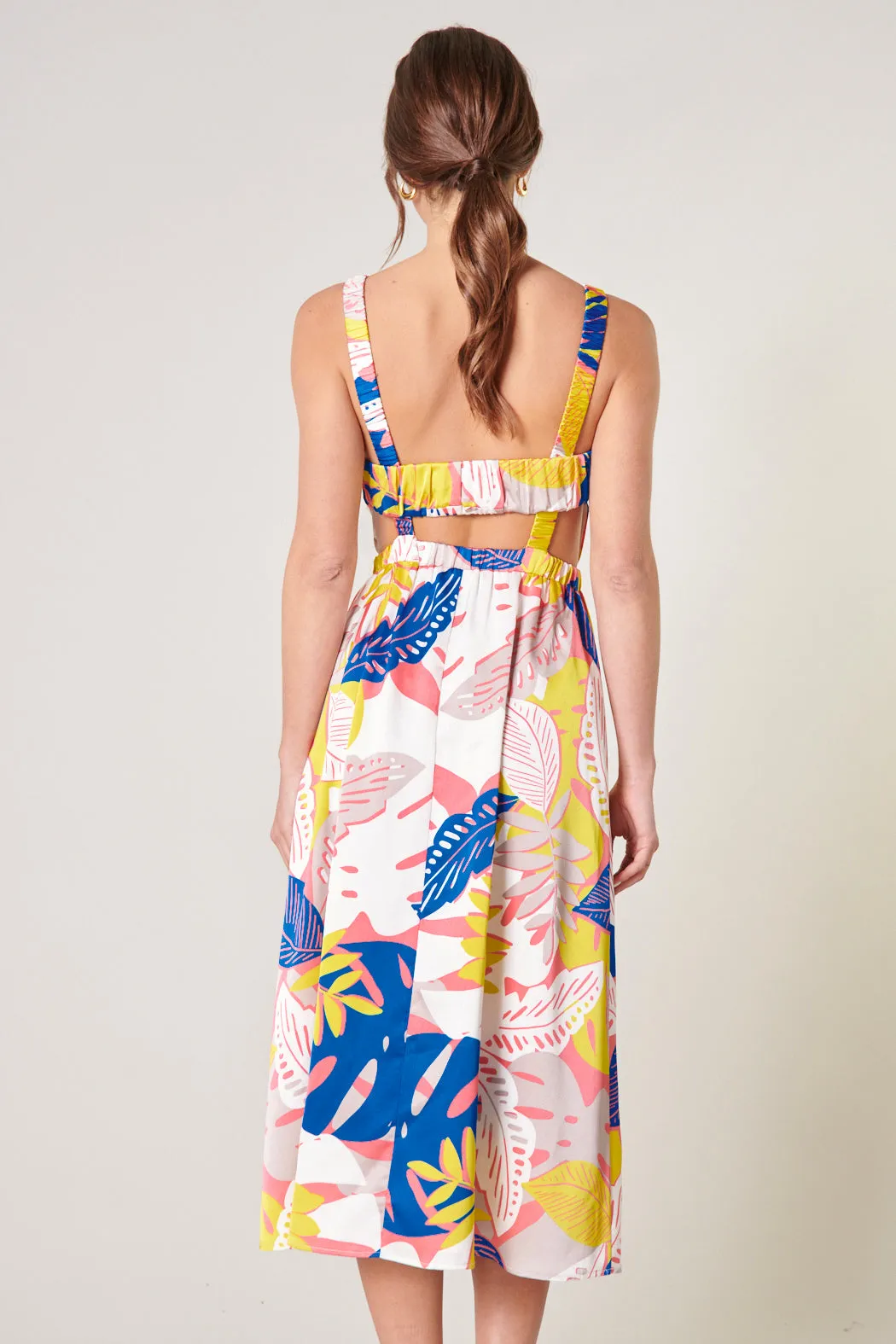 Tropical Paradise Open Back Midi Dress sold by Sugarlips product image thumbnail 4