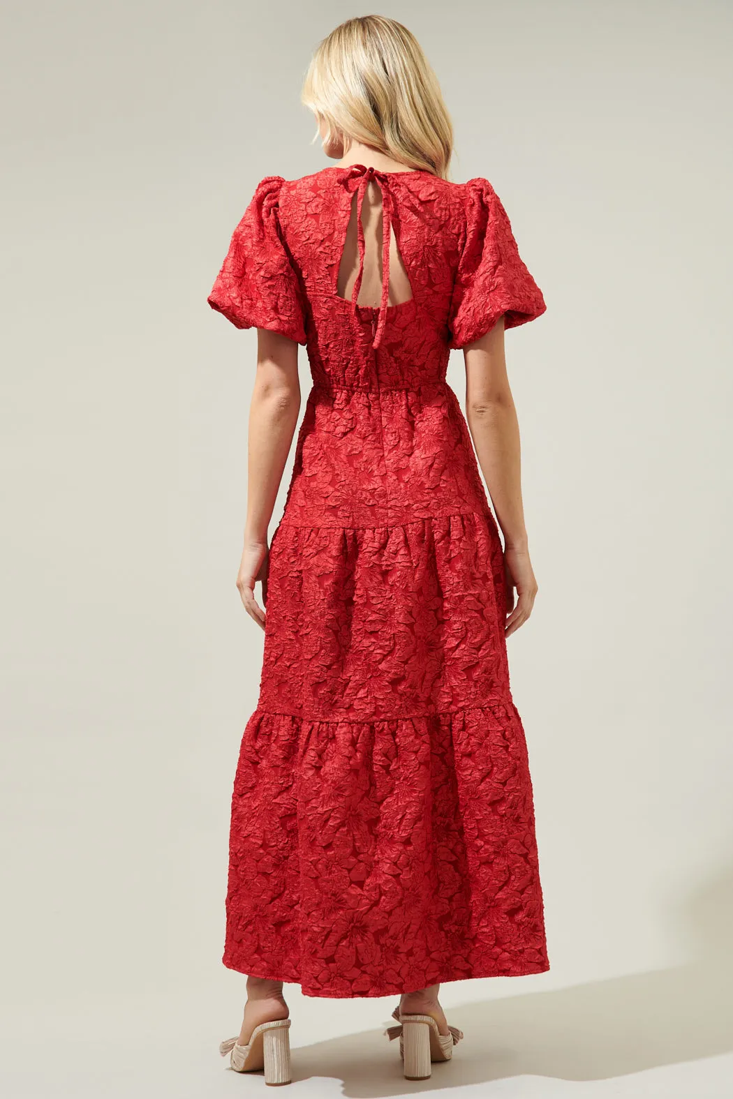 Arielle Jacquard Maxi Tiered Dress sold by Sugarlips product image thumbnail 2