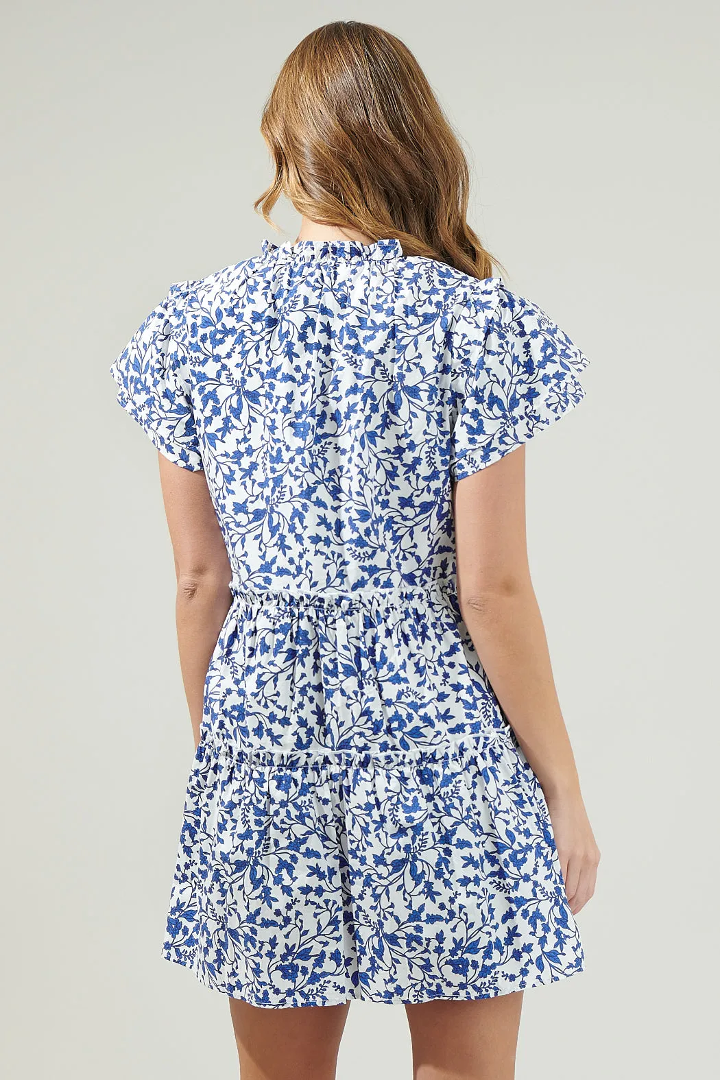 Empire Floral Tiered Mini Dress sold by Sugarlips product image thumbnail 2