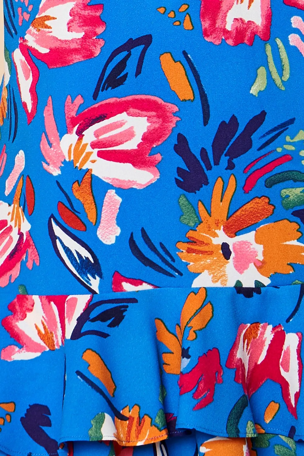 Floral Strokes Tiered Dress sold by Sugarlips product image thumbnail 5