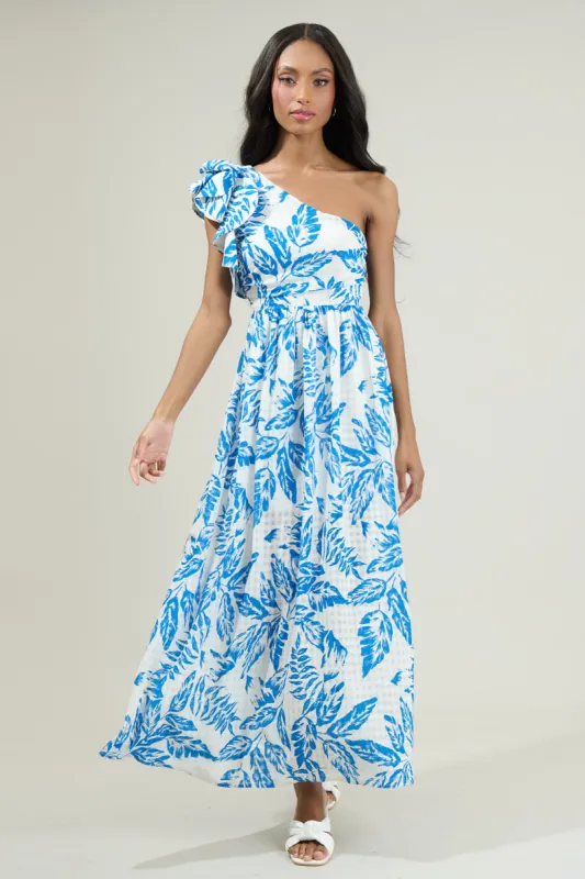 Polly Floral Ruffle Maxi Dress sold by Sugarlips