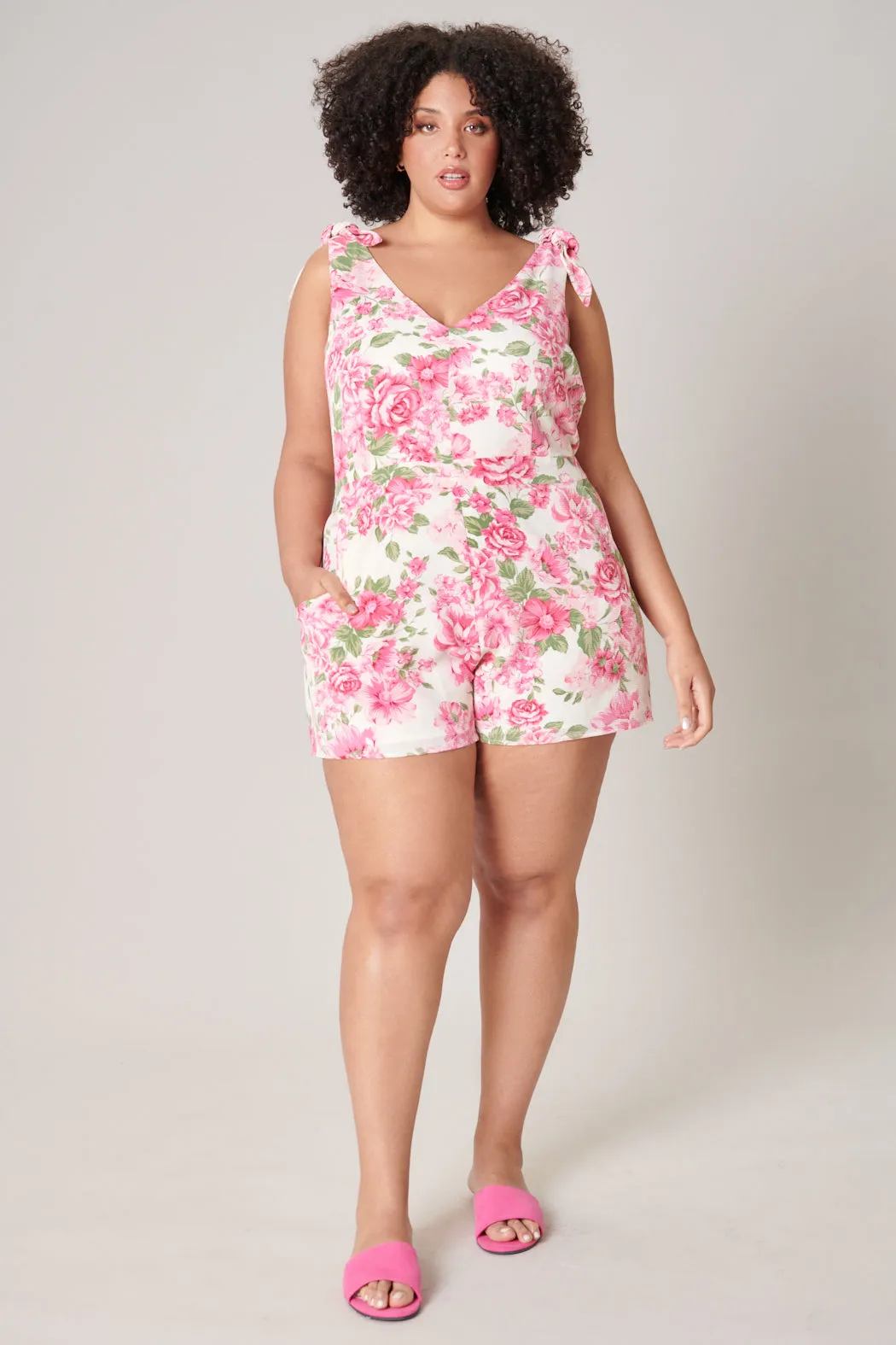 Truth Be Told Tie Strap Romper Curve sold by Sugarlips product image thumbnail 4