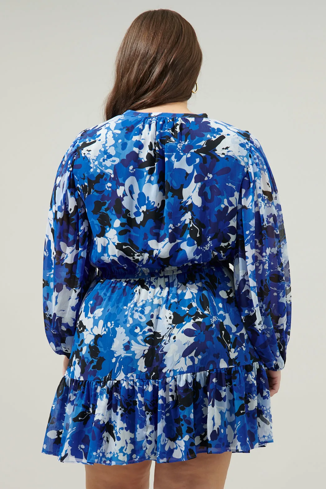 Moonflower Paxton Balloon Sleeve Mini Dress Curve sold by Sugarlips product image thumbnail 2