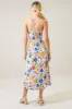 Ojai Floral Booker Cross Back Midi Dress sold by Sugarlips