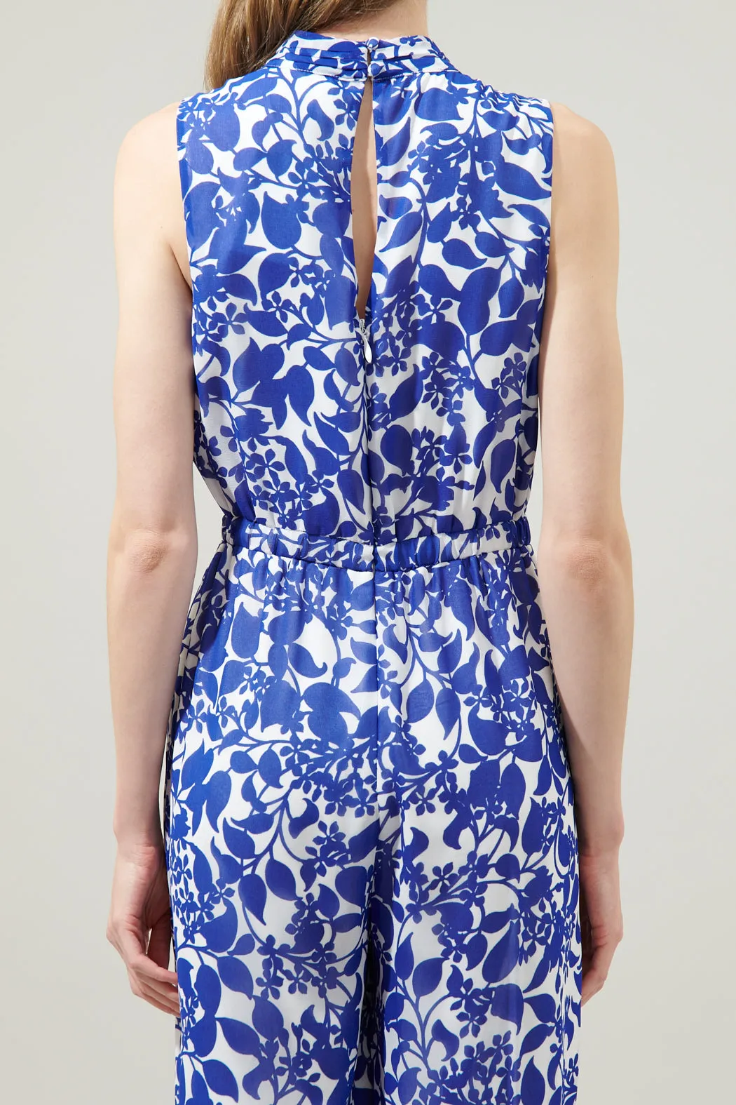 Kian Floral Siren Drape Neck Jumpsuit sold by Sugarlips product image thumbnail 5