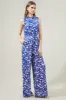 Kian Floral Siren Drape Neck Jumpsuit sold by Sugarlips
