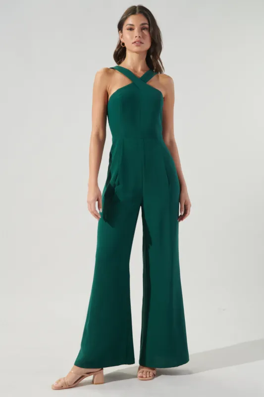 Caline Cross Neck Jumpsuit sold by Sugarlips