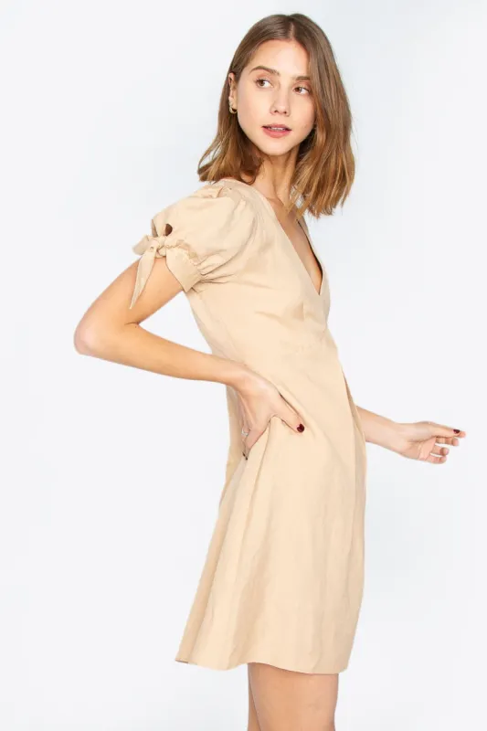 Aviva Tie Sleeve Mini Dress sold by Sugarlips