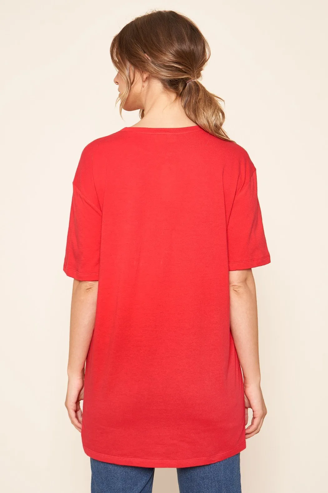 The Boyfriend Cotton Knit T Shirt sold by Sugarlips product image thumbnail 3