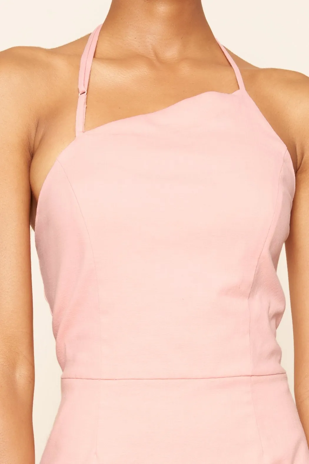 Pretty In Pink Curved High Neck Dress sold by Sugarlips product image thumbnail 3