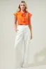 Sunrise Floral Cassius Tie Neck Blouse sold by Sugarlips