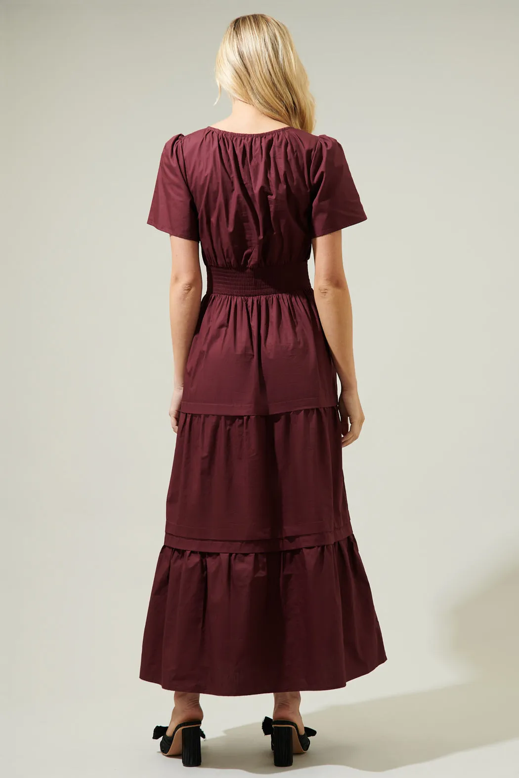 Cider Palmer Poplin Maxi Dress sold by Sugarlips product image thumbnail 2
