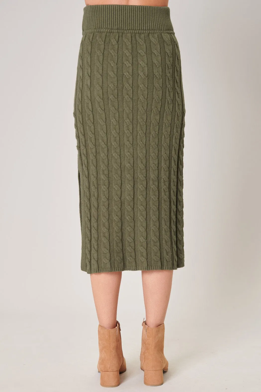 Fern Cable Knit Midi Skirt sold by Sugarlips product image thumbnail 5