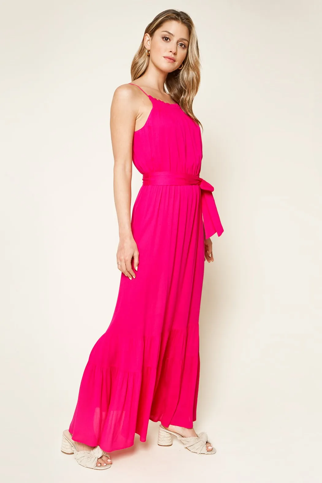 Orchid Ruffled Maxi Dress sold by Sugarlips product image thumbnail 3
