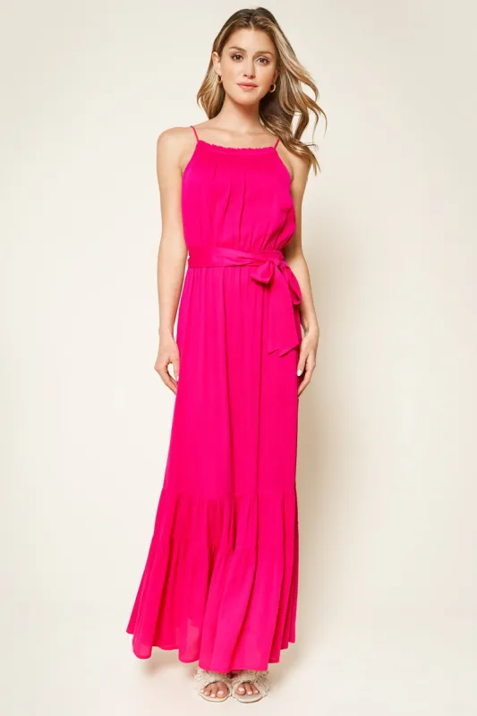 Orchid Ruffled Maxi Dress sold by Sugarlips